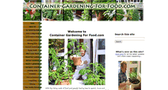 Desktop Screenshot of container-gardening-for-food.com